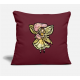 Flower Fairy Burgundy Pillow